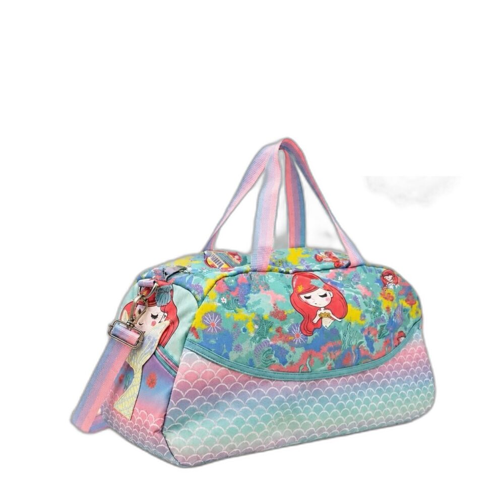 Aqua Mermaid Weekend Travel Duffle Bag