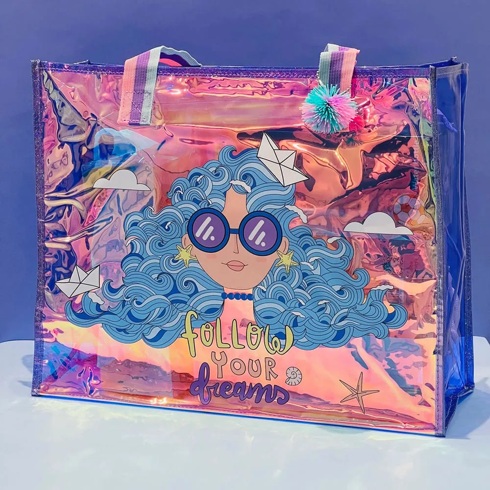 Follow Your Dreams Holographic Tote Bag