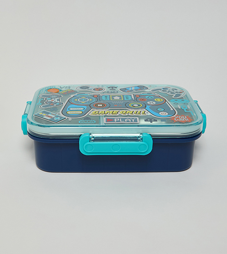 Blue Gamer Controller Stainless Steel Lunch Box